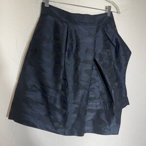 Stylish Navy Blue Camouflage Skirt